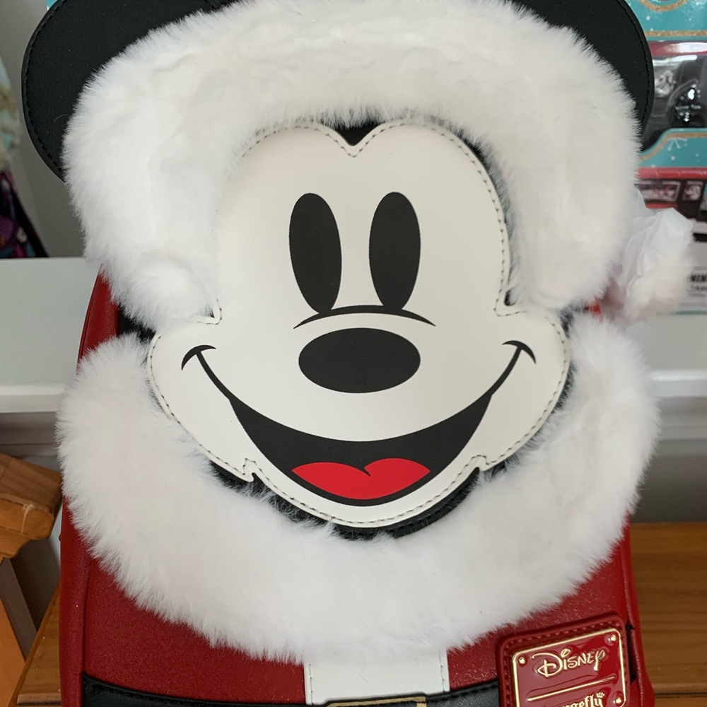 Santa Mickey Mouse Loungefly backpack